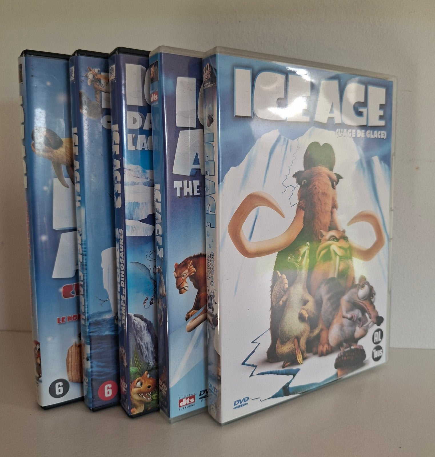 Ice Age DVD Collectie - 5 Films, Gebruikt, Animatie, Alle leeftijden, Ophalen of Verzenden