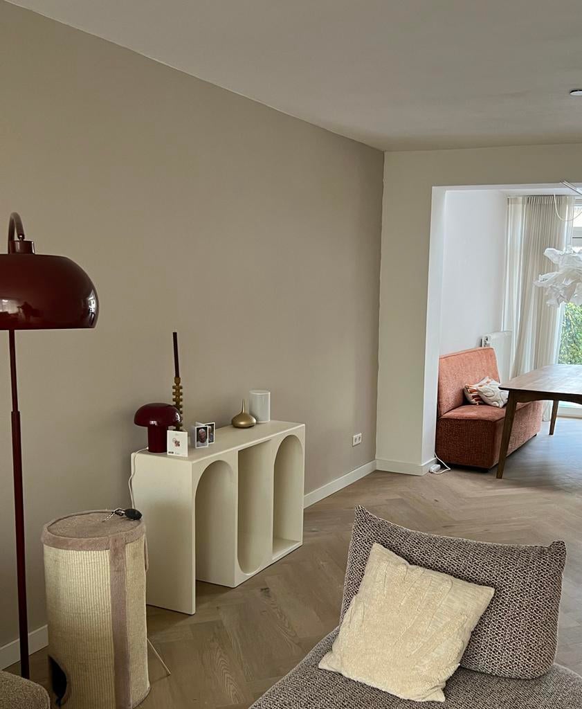 Modern wit dressoir / kast met open vakken, Ophalen, Met plank(en), Kunststof, Gebruikt