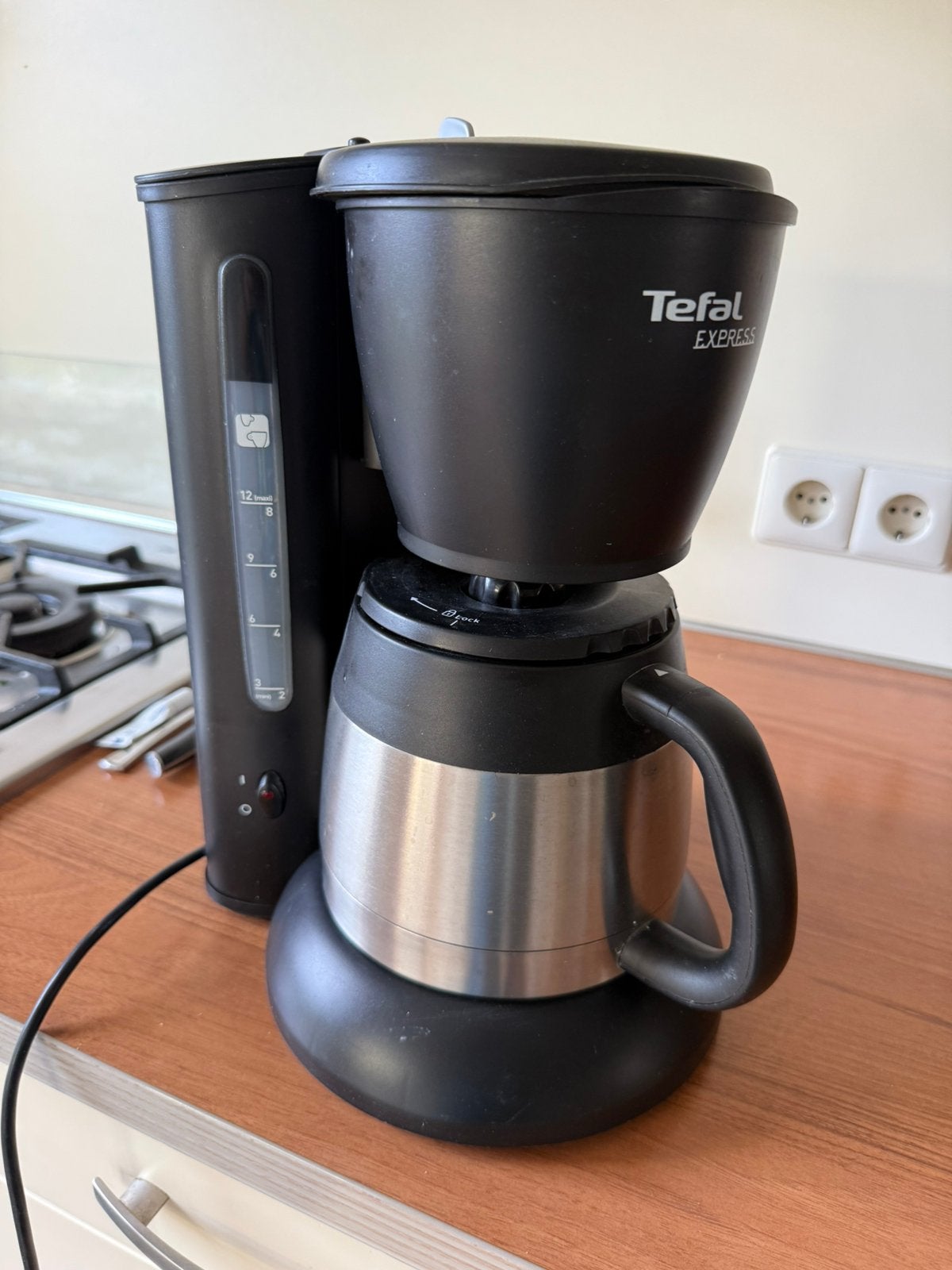 Tefal express koffiezetter., Witgoed en Apparatuur, Ophalen, Gebruikt, Koffiemachine, Gemalen koffie
