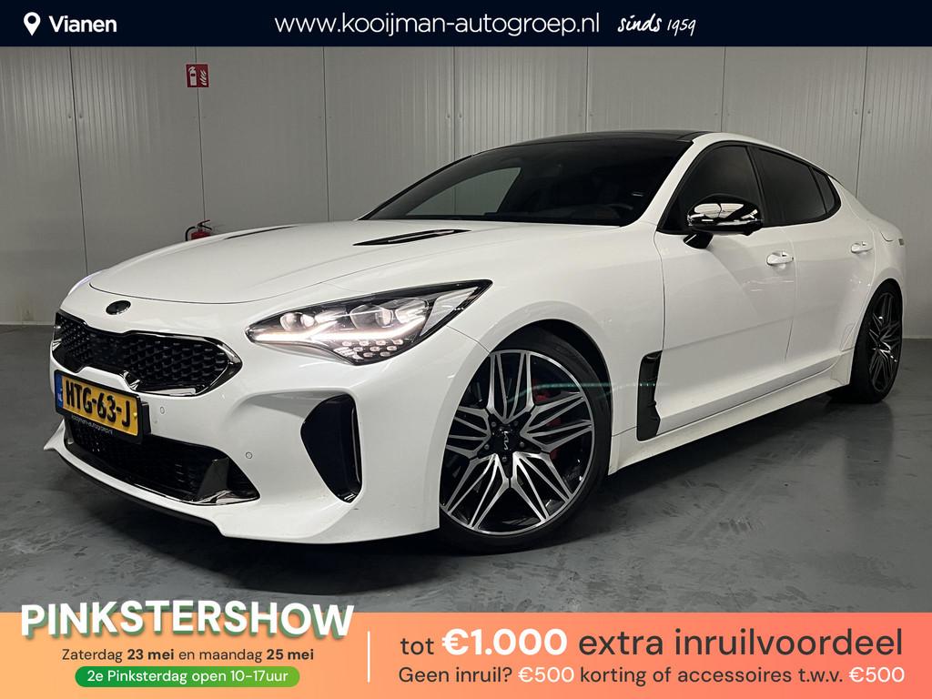 Kia Stinger 3.3 V6 T-GDI AWD GT met maar 45.000km! Full opti, Auto's, Gebruikt, Euro 6, Wit, Bedrijf