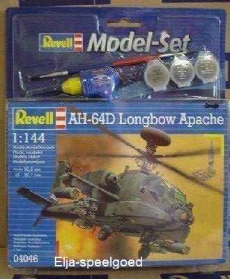 Revell 1:144 AH-64D Longbow Apache 64046 lijm verf modelbouw, 1:72 tot 1:144, Nieuw, Ophalen of Verzenden, Revell