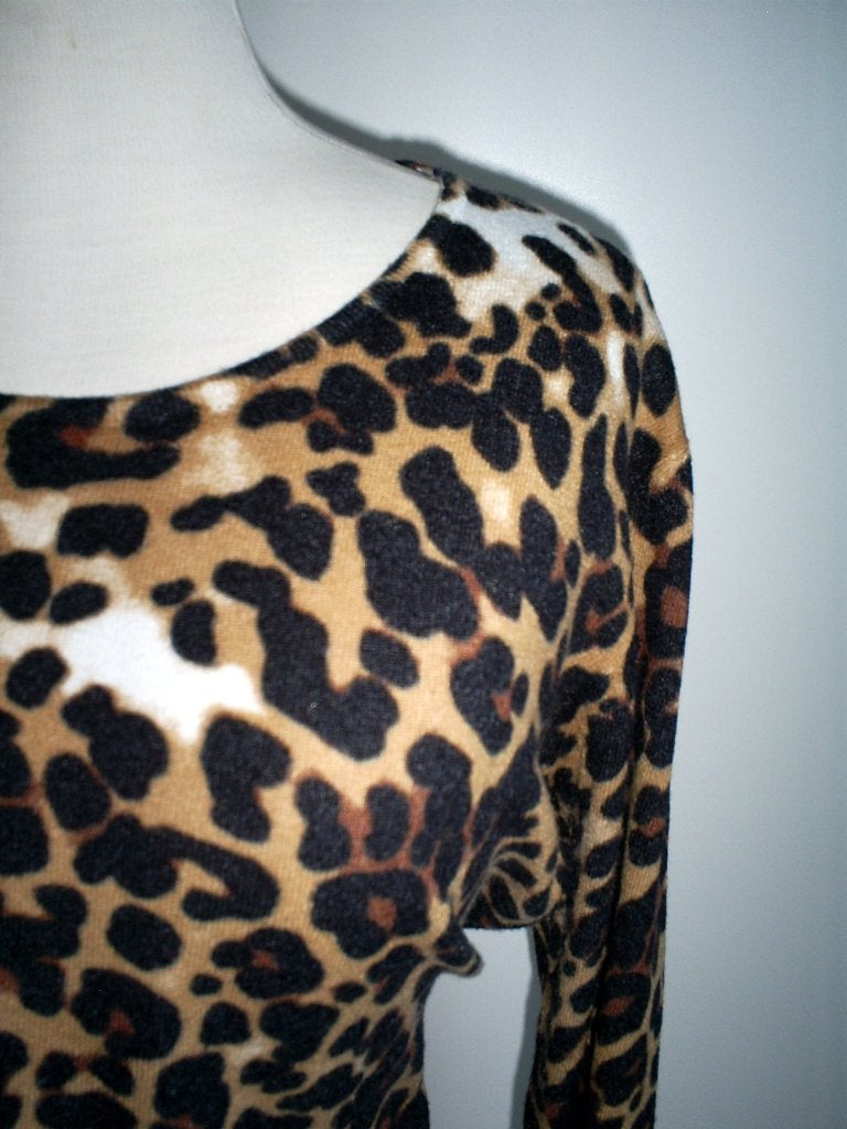 camel dierprint trui van DAMOT mt. M van viscose, Kleding | Dames, Maat 38/40 (M), Bruin, Zo goed als nieuw, Verzenden