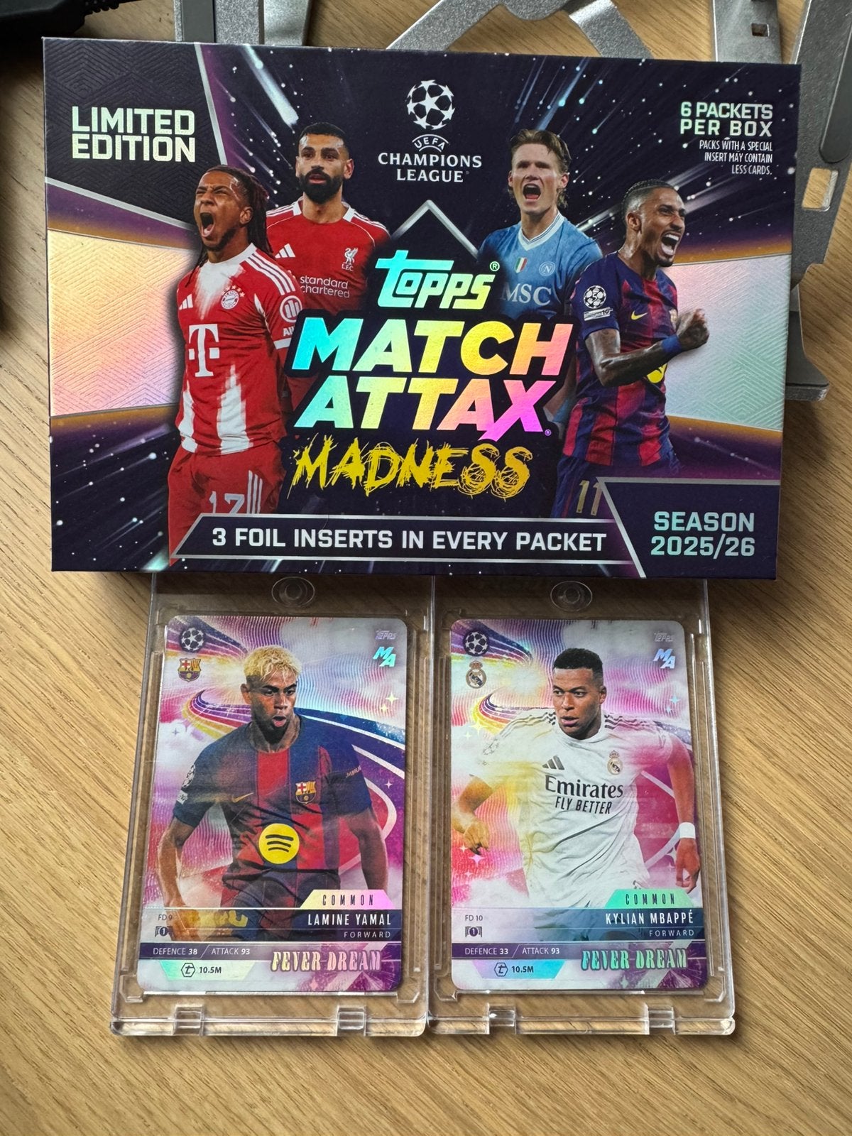 Topps Voetbal Match Attax Madness 2025/2026 mbappe yamal, Ophalen of Verzenden, Zo goed als nieuw, Sticker