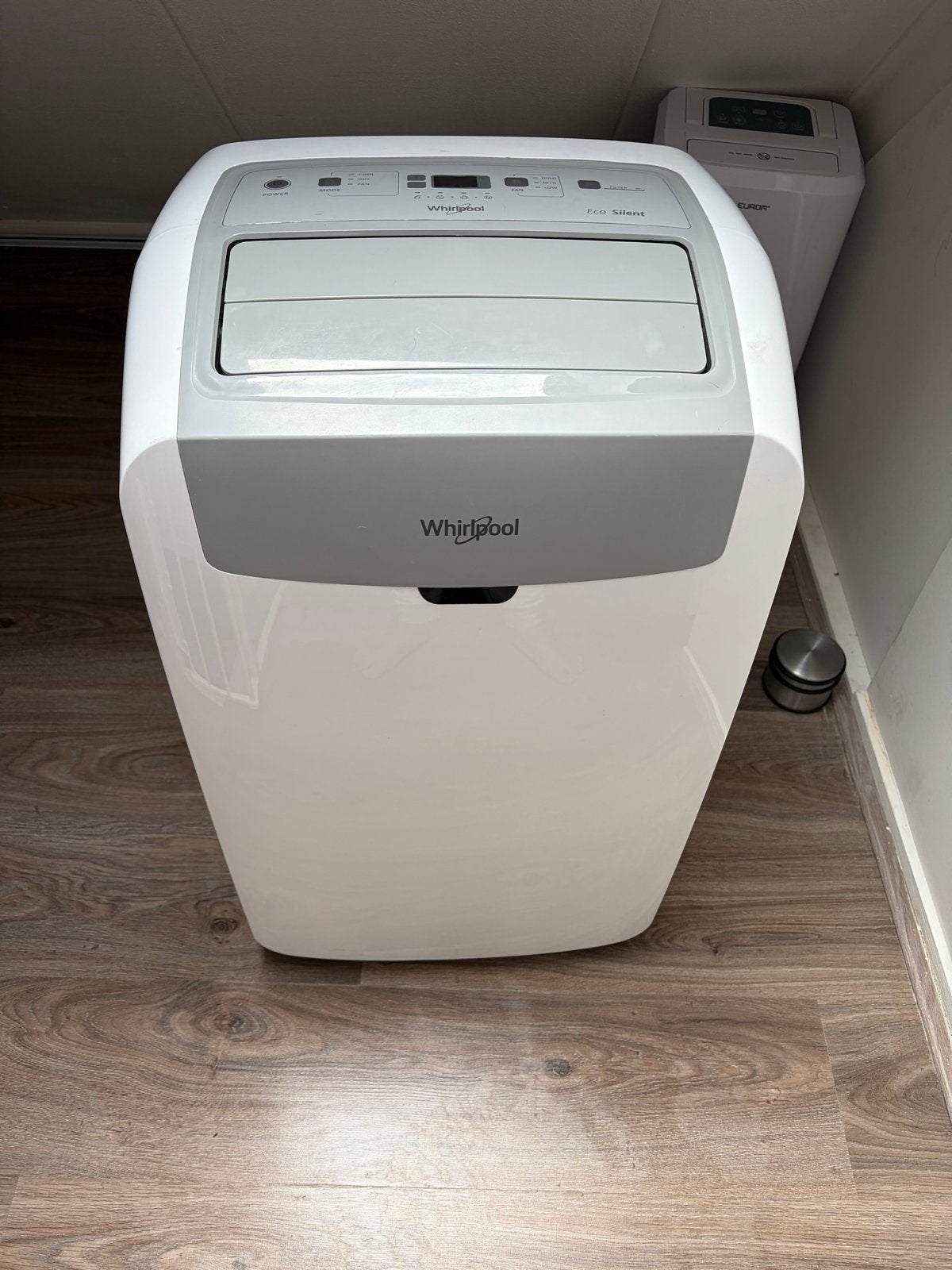 Whirlpool Mobiele Airco PACW212CO - Koelen en Ontvochtigen, Ophalen, Minder dan 60 m³, 3 snelheden of meer, Zo goed als nieuw