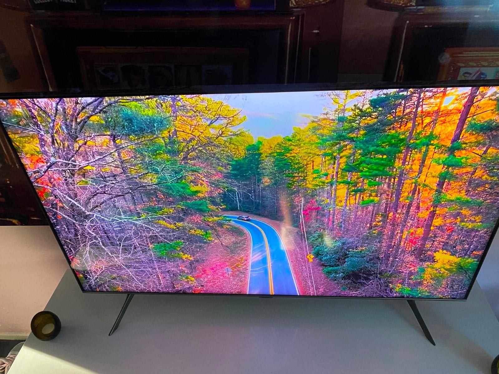 Samsung 55 inch QLED 4K Smart TV, 50 Hz, Ophalen of Verzenden, Zo goed als nieuw, Samsung