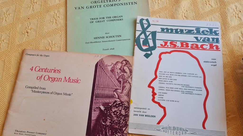 orgelmuziek: bach, schouten, 4 eeuwen orgelmuziek, Orgel, Gebruikt, Klassiek, Ophalen of Verzenden
