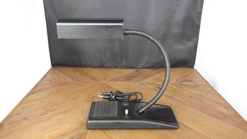 vintage zwarte bureaulamp, Ophalen of Verzenden