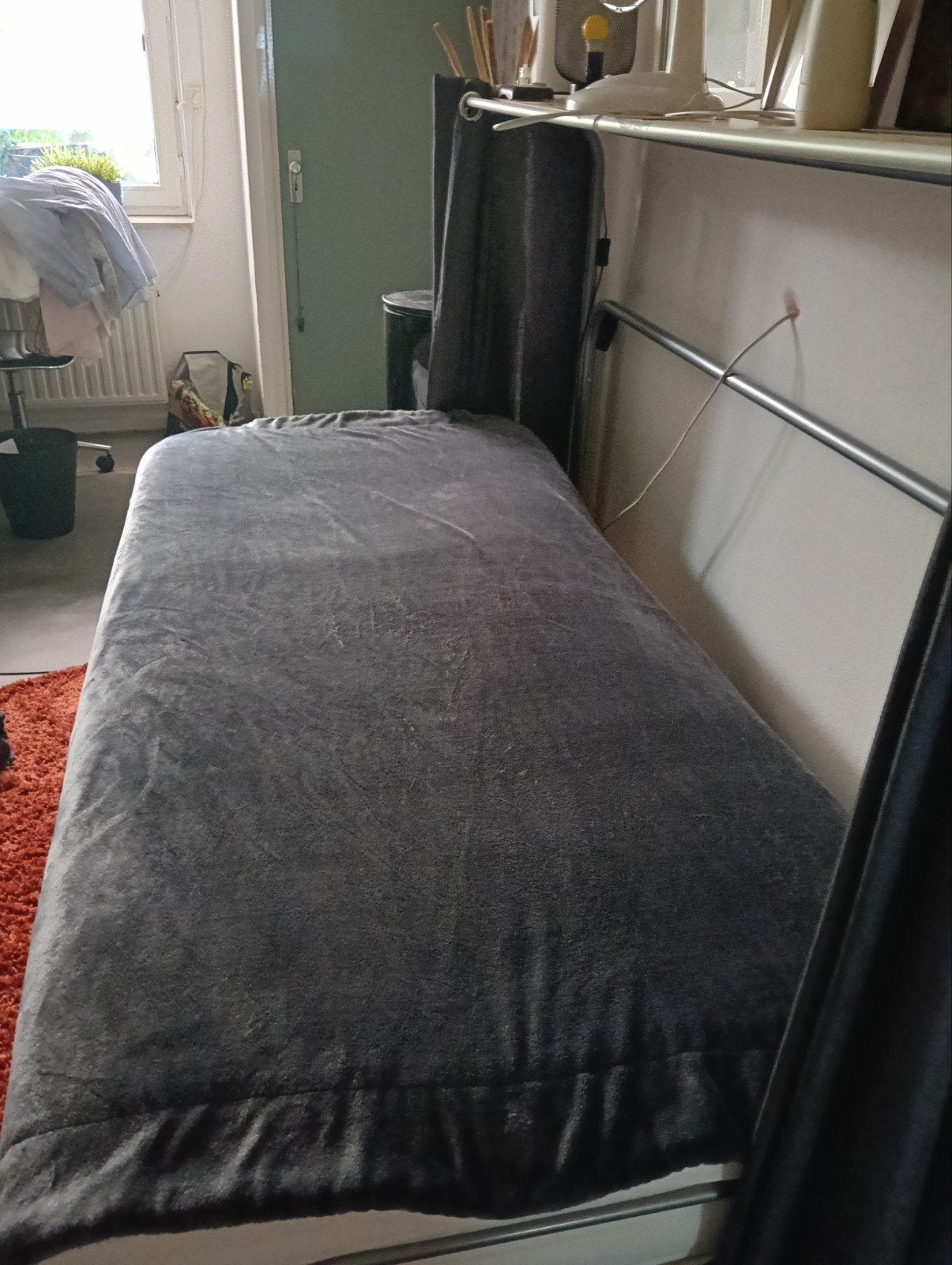 opklapbed 200x90, Ophalen, Gebruikt, 90 cm, Eenpersoons