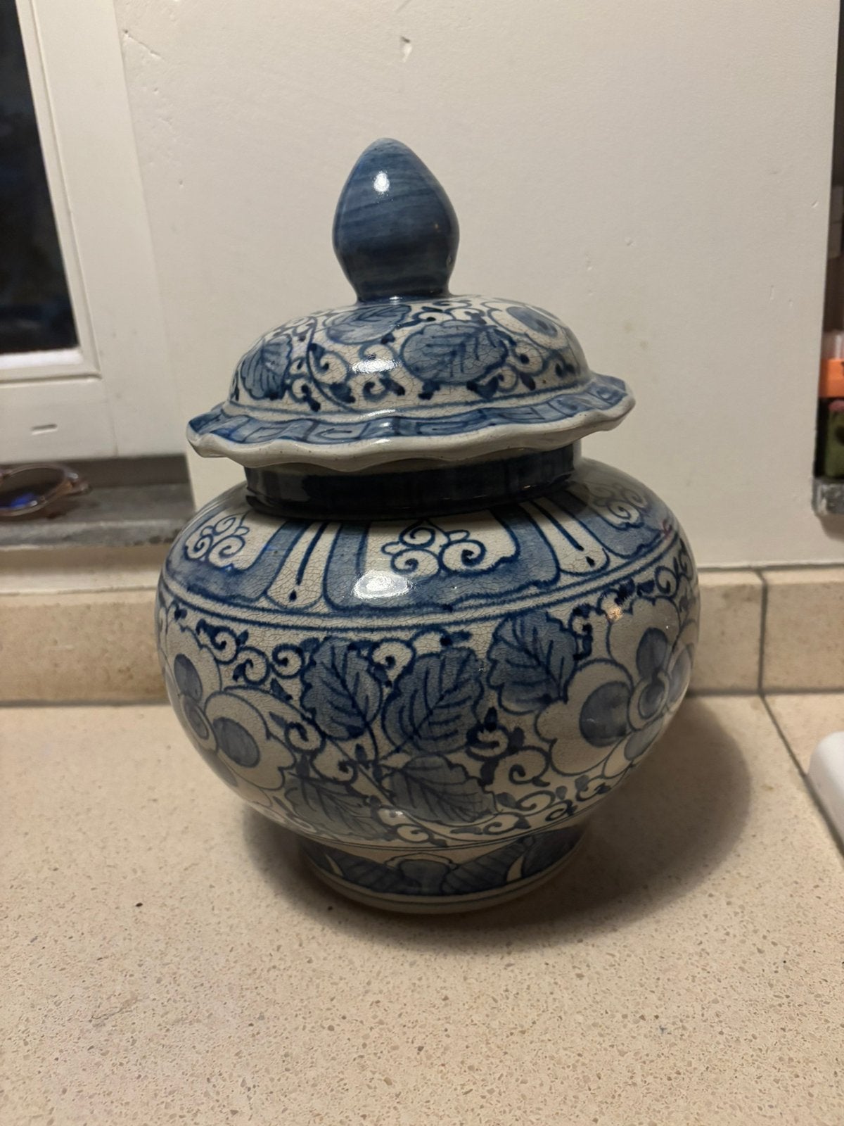 Chinese gemberpot gemeekt Delfts Blauw porselein, Ophalen of Verzenden