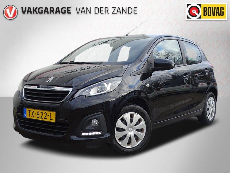 Peugeot 108 1.0 e-VTi AIRCO Active NL/NAP, 5 DRS, Elek Ramen, Stof, Gebruikt, 4 stoelen, Zwart