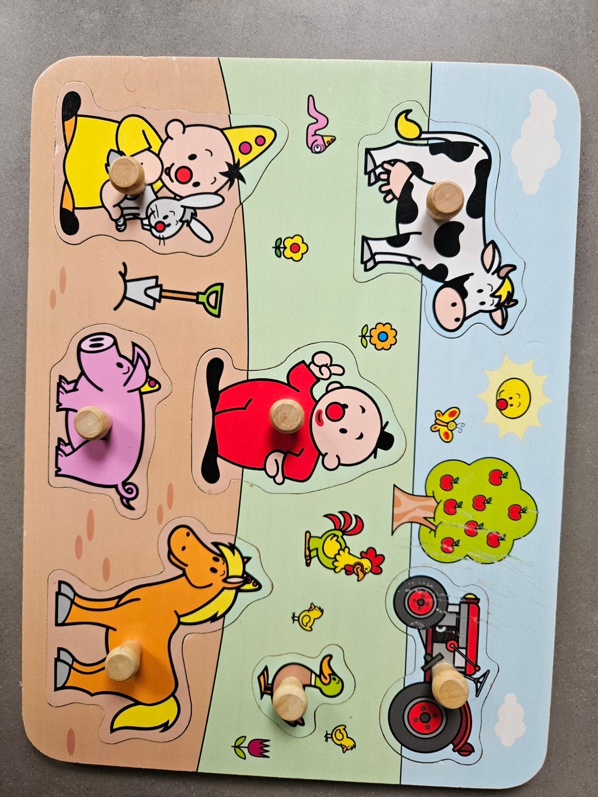 Kinderpuzzel(s) Set van 3, Ophalen, 2 tot 4 jaar, Gebruikt, Van hout