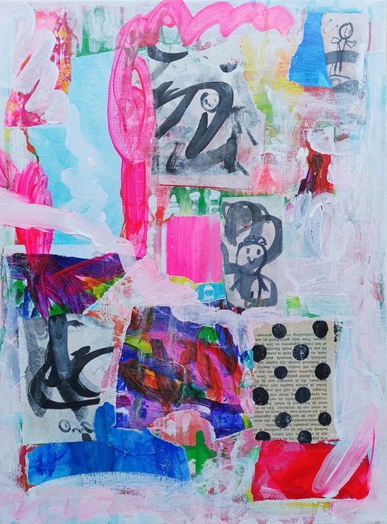 Abstract schilderij, Antiek en Kunst, Ophalen of Verzenden