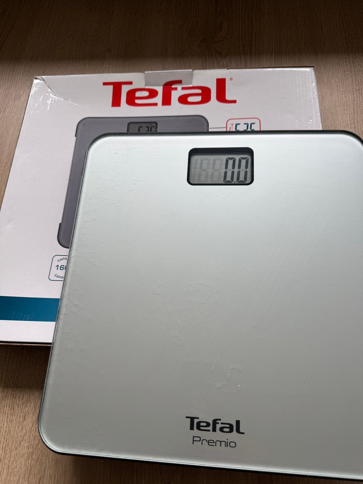 Tefal weighing machine, Witgoed en Apparatuur, Weegschalen, Ophalen, 1 tot 500 gram, 100 kg of meer, Zo goed als nieuw