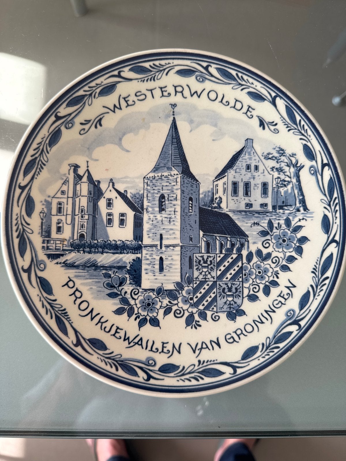 Wandbord Royal Goedewaagen Blue Delft Westerwolde Groningen, Antiek en Kunst, Ophalen of Verzenden