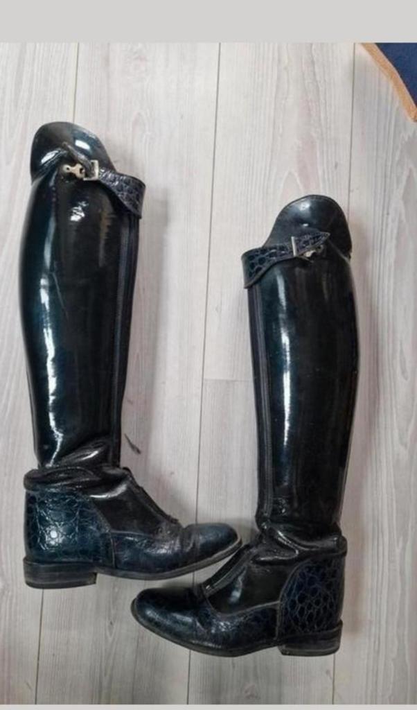 Rijlaarzen blauw Lipica, Ophalen of Verzenden, Gebruikt, Dressuur