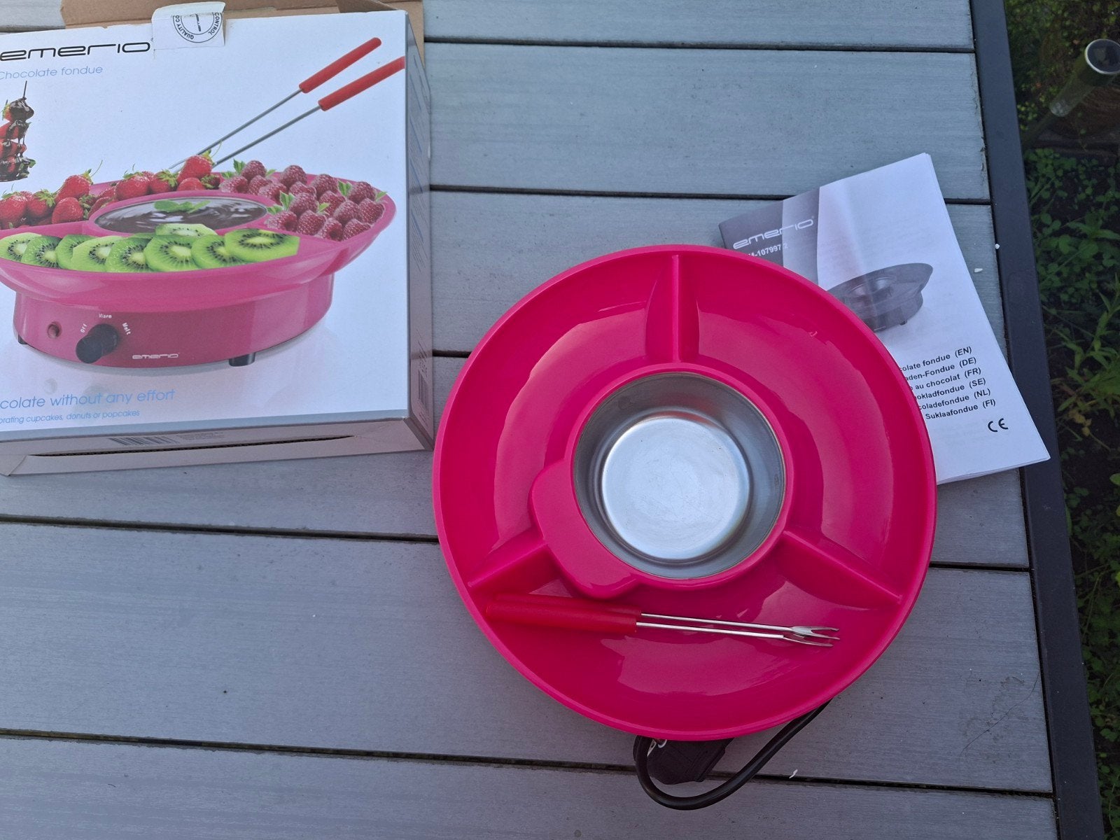 Chocolade fondue, Ophalen, Elektrisch, Fondueset