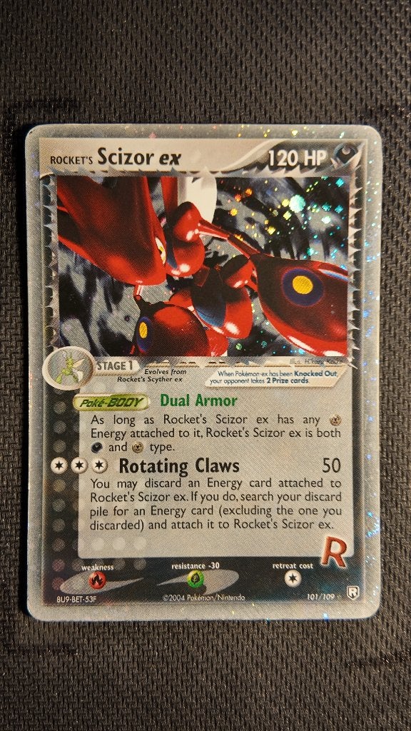 Rocket's Scizor ex 101 Team Rocket Returns | Pokemon kaart, Ophalen, Zo goed als nieuw, Losse kaart, Foil