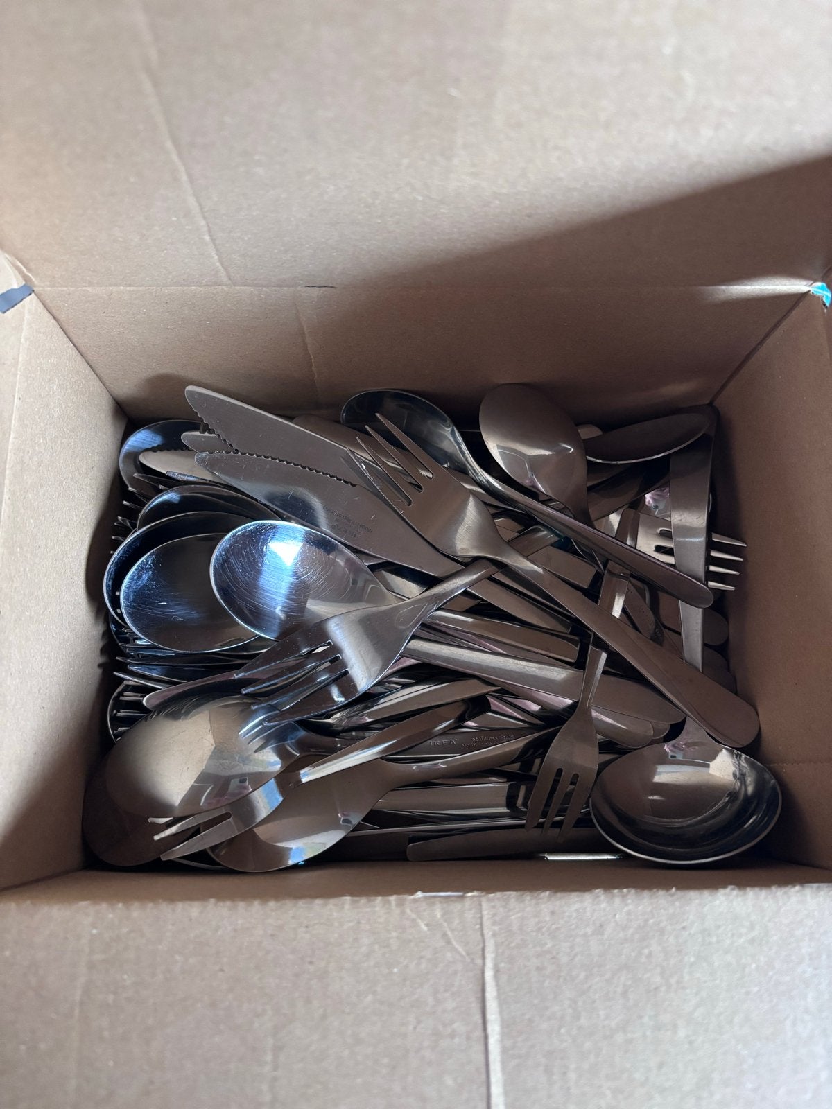 Doos met bestek van Ikea, Ophalen, Gebruikt, Bestekset, Overige typen
