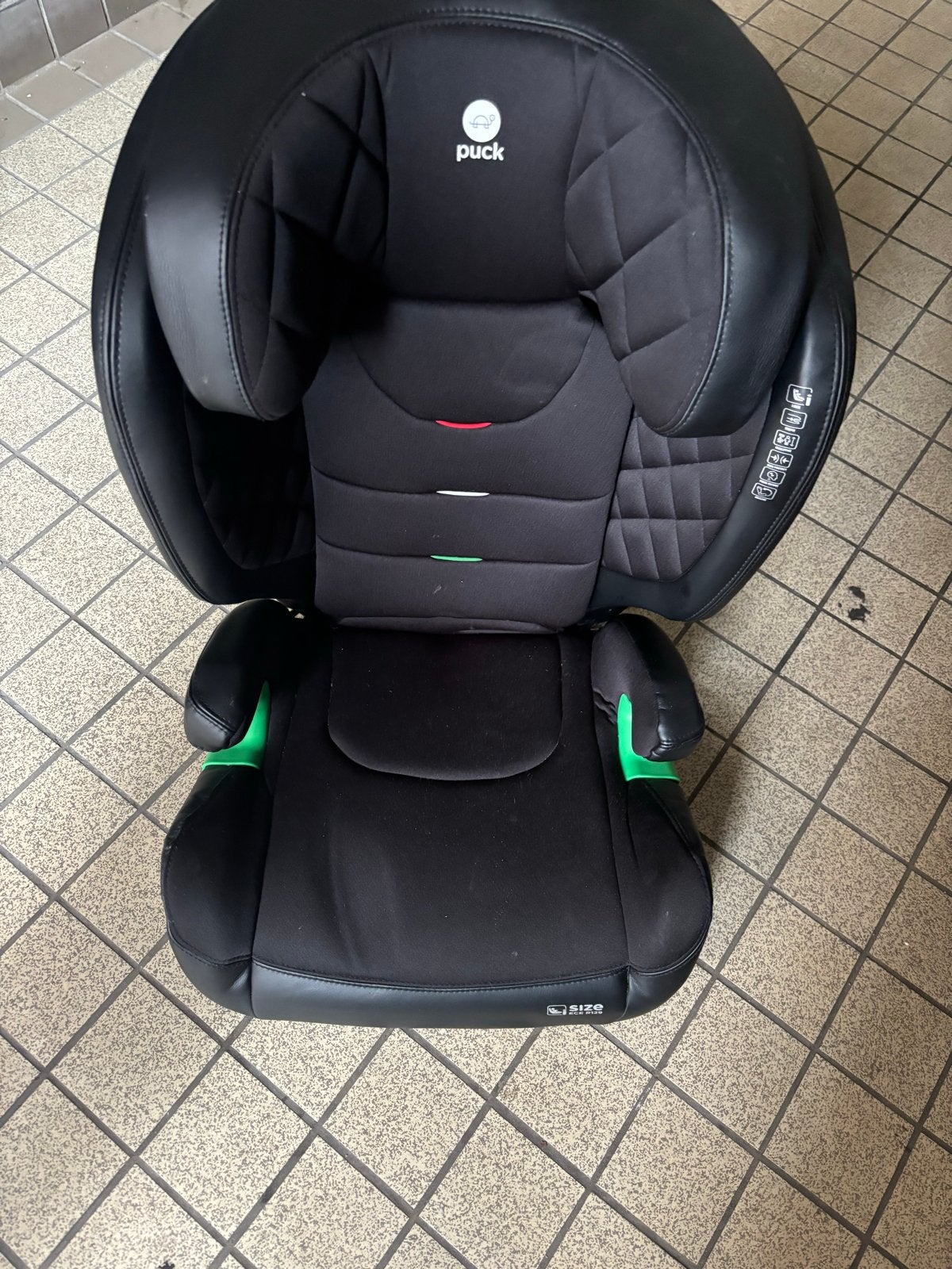 Puck Enzo i-Size autostoel 100-150 cm, Autogordel of Isofix, 15 t/m 36 kg, Verstelbare rugleuning, Zo goed als nieuw