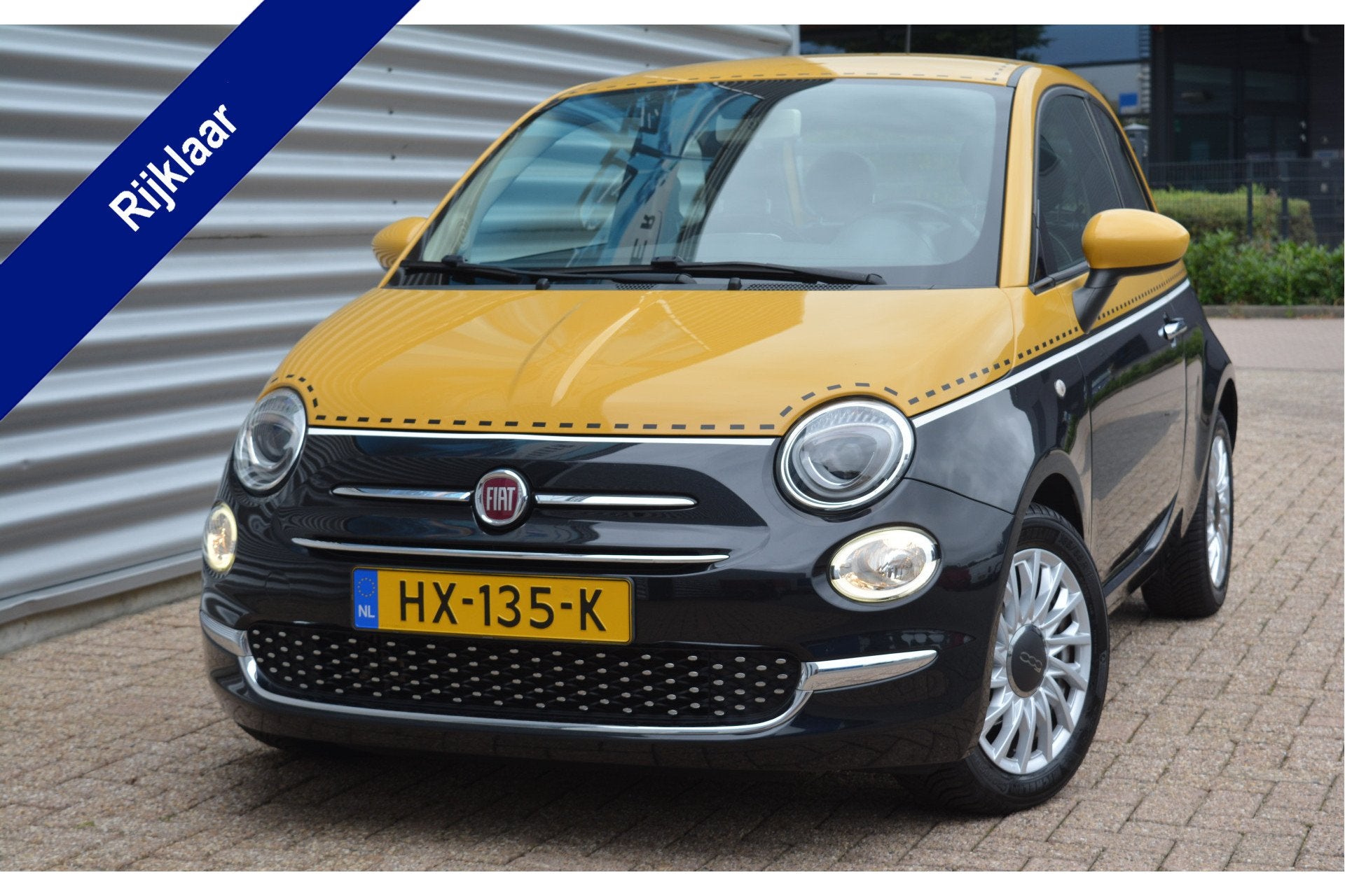 Fiat 500 0.9 TwinAir Lounge Airco/Navi/Org NL (bj 2015), Auto's, Voorwielaandrijving, Dealer onderhouden, Stof, Gebruikt
