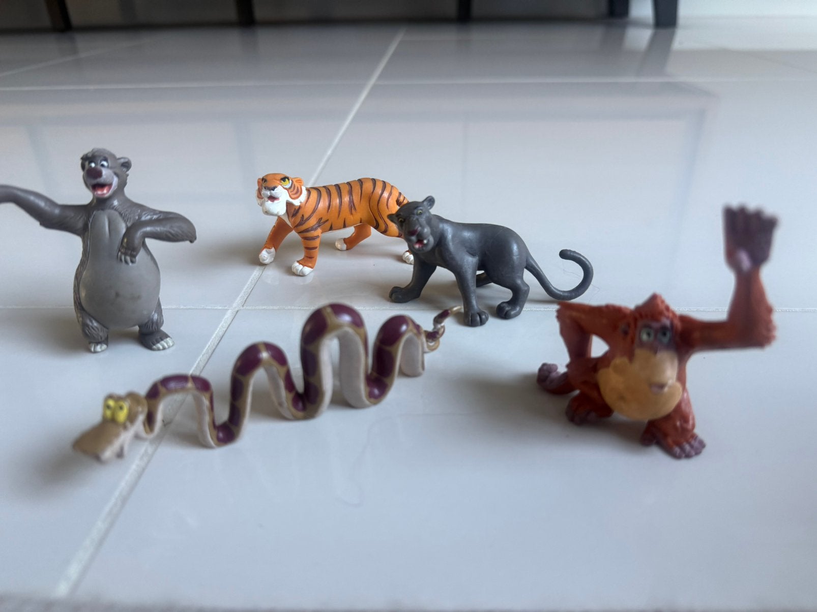 Jungle book dieren speelset, Ophalen, Leeuwenkoning of Jungle Boek, Zo goed als nieuw, Knuffel