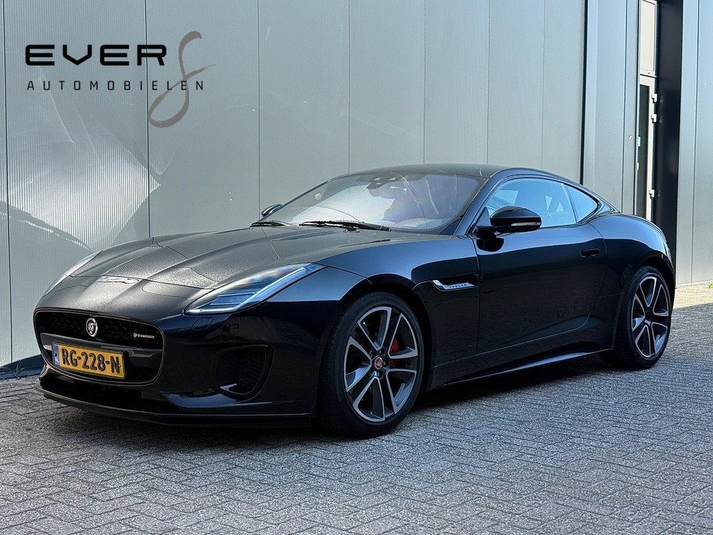 Jaguar F-TYPE 2.0T R-Dynamic, 301PK, Pano/Dak, Sport/Uitlaat, Auto's, Jaguar, Automaat, 4 cilinders, Zwart, Bedrijf