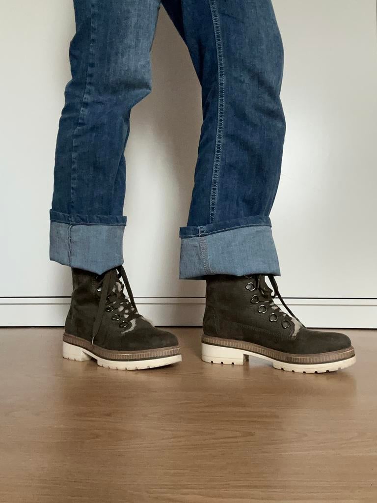 Groene hoge schoenen maat 37, Ophalen of Verzenden, Groen, Sneakers of Gympen, Zo goed als nieuw