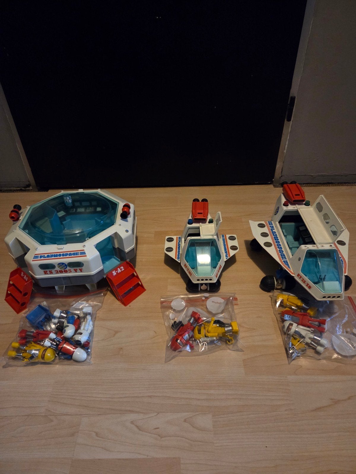 Playmobil space. 3 mooie sets. 3534, 3535, 3536,, Gebruikt, Complete set, Voertuig, Ophalen of Verzenden