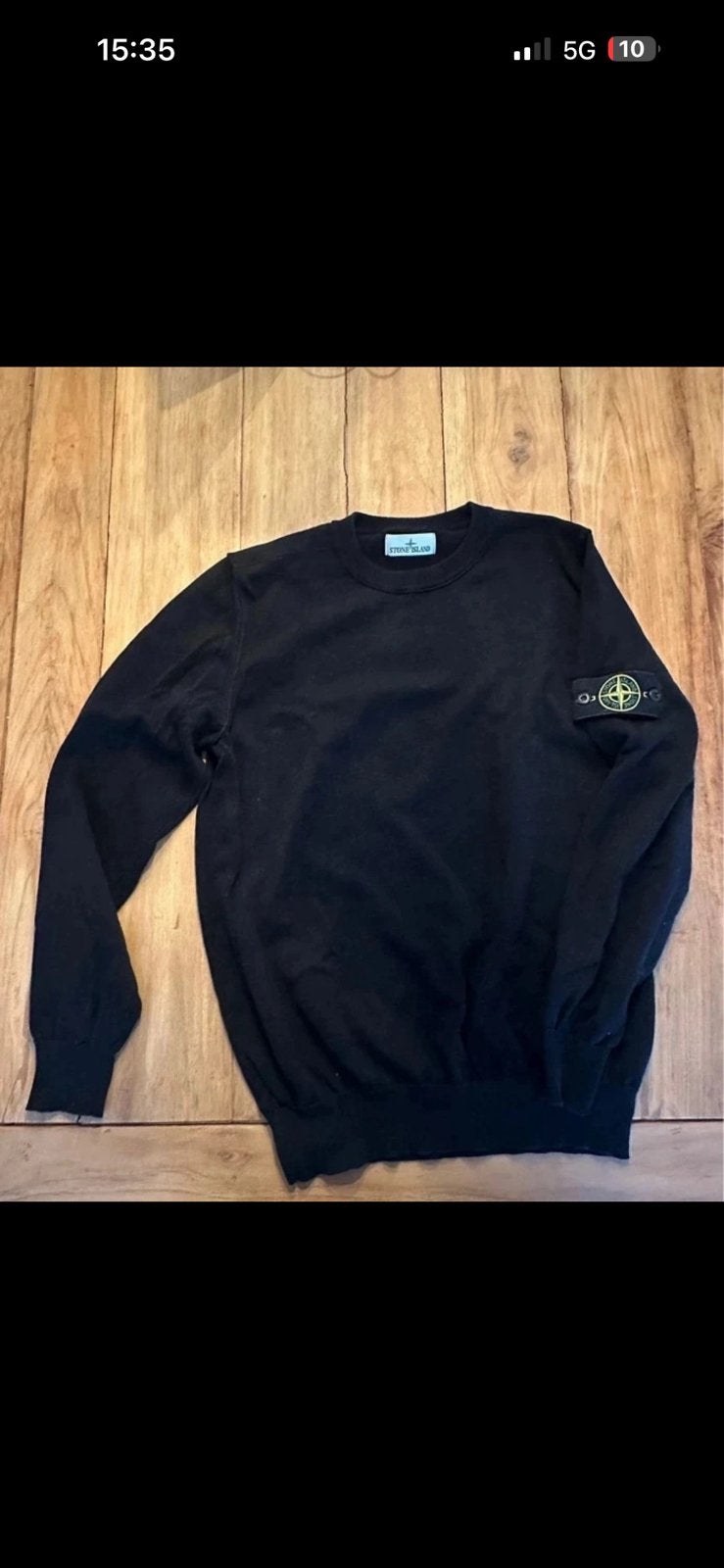Stone Island trui, Ophalen of Verzenden, Gedragen, Maat 52/54 (L), Zwart