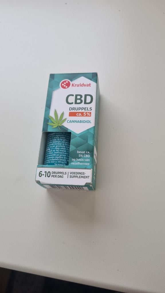 Kruidvat CBD Druppels ca. 5% Cannabidiol, Ophalen of Verzenden