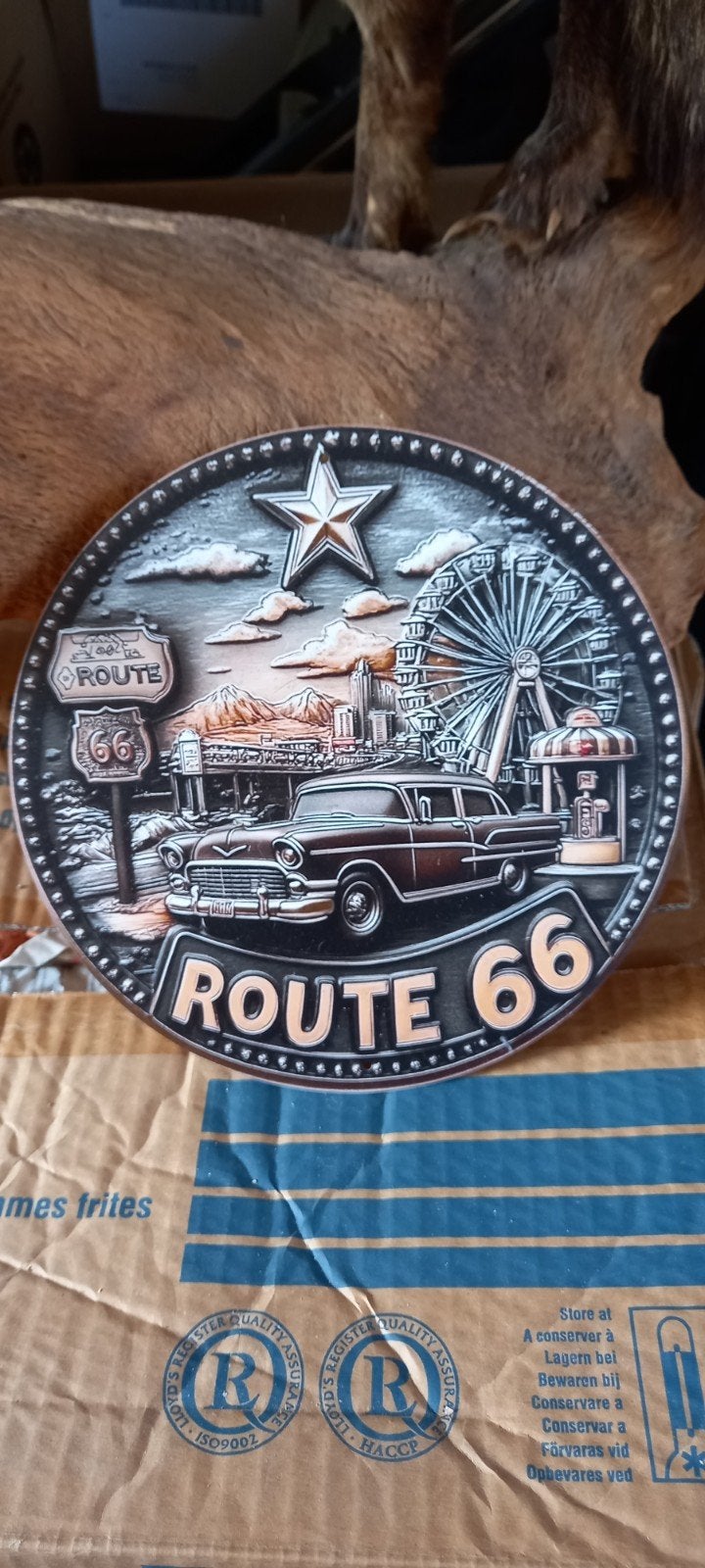 Route 66 Metalen Wanddecoratie Platen (5 stuks), Ophalen of Verzenden, Nieuw