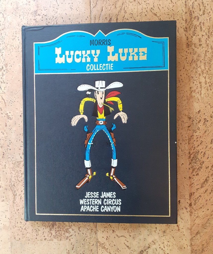 Lucky Luke collectie Jesse James Western Circus Apache Canyo, Meerdere stripboeken, Ophalen of Verzenden, Zo goed als nieuw, Morris
