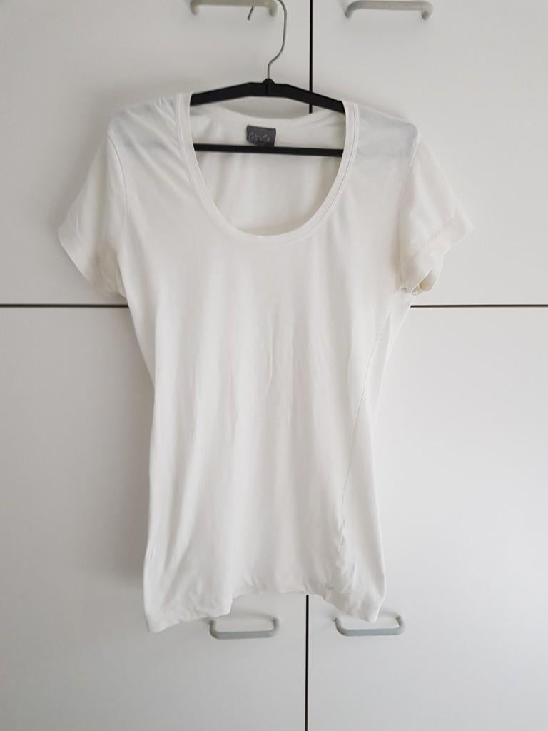 Wit t-shirt maat S, Wit, Ophalen of Verzenden, Korte mouw, Maat 36 (S)