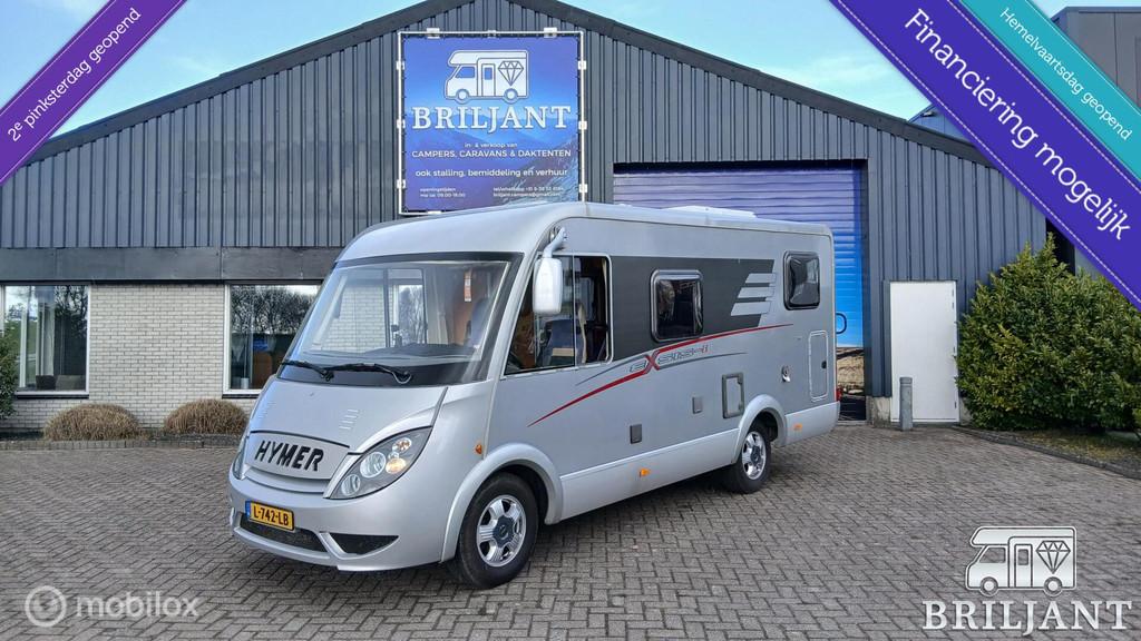 Hymer EX 522.. 2008 dwarsbed, Caravans en Kamperen, Integraal, Omvormer, Ringverwarming, Airbags