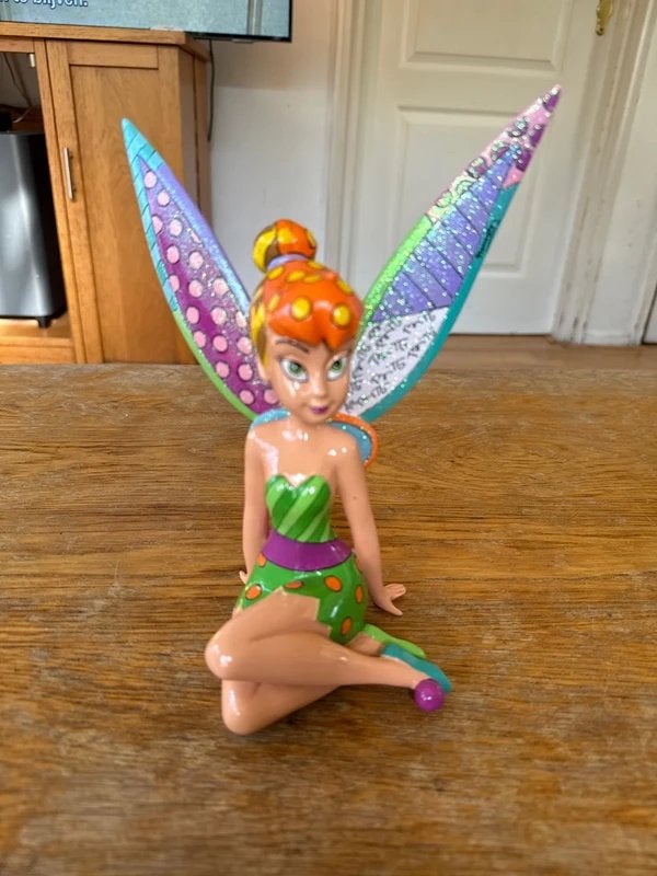 Disney Britto Tinkerbell Beeldje - Handgemaakt, Ophalen of Verzenden, Peter Pan of Pinokkio, Zo goed als nieuw, Beeldje of Figuurtje