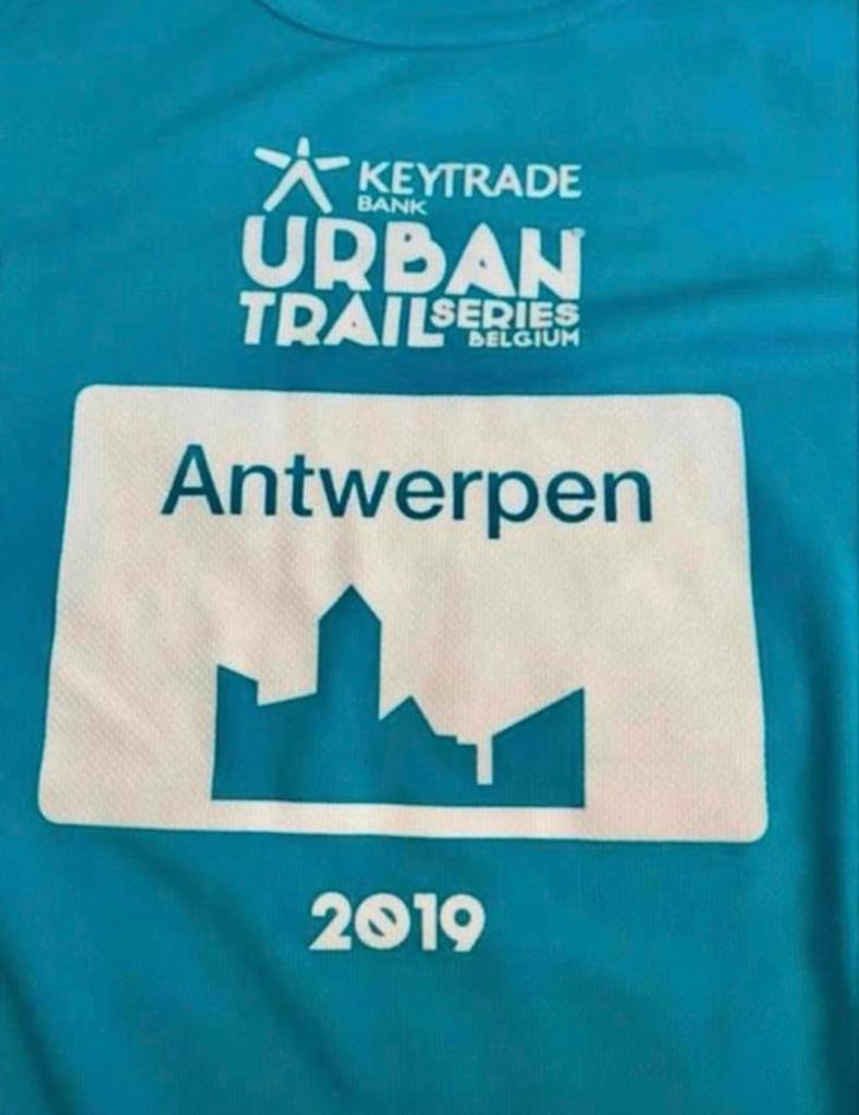 T-shirt Urban Trail Antwerpen (2019), Ophalen of Verzenden, Nieuw, Maat 48/50 (M), Blauw