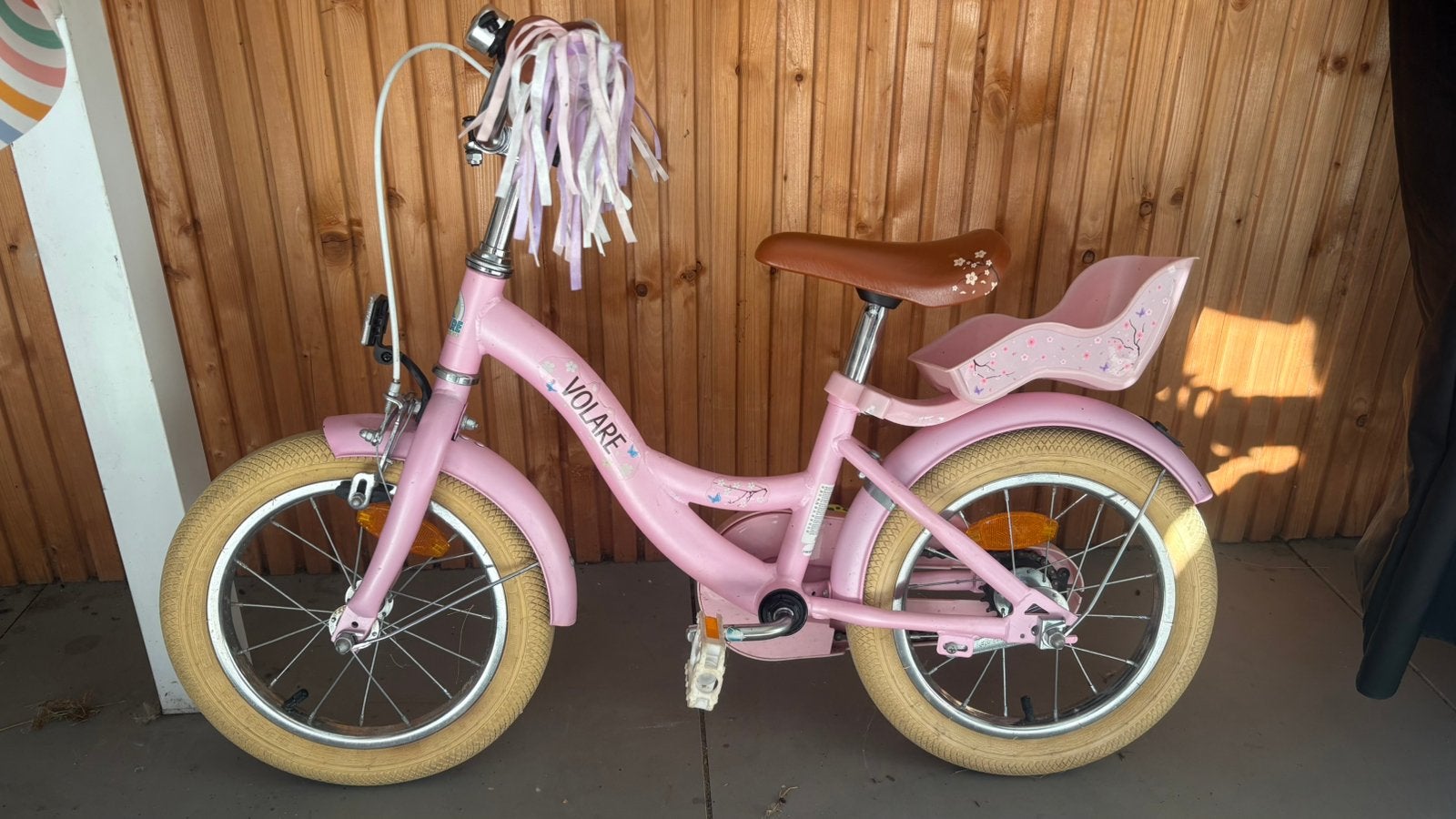 Volare blossom 14 inch, Fietsen en Brommers, Fietsen | Kinderfietsjes, Ophalen, Terugtraprem, Zijwieltjes, Gebruikt