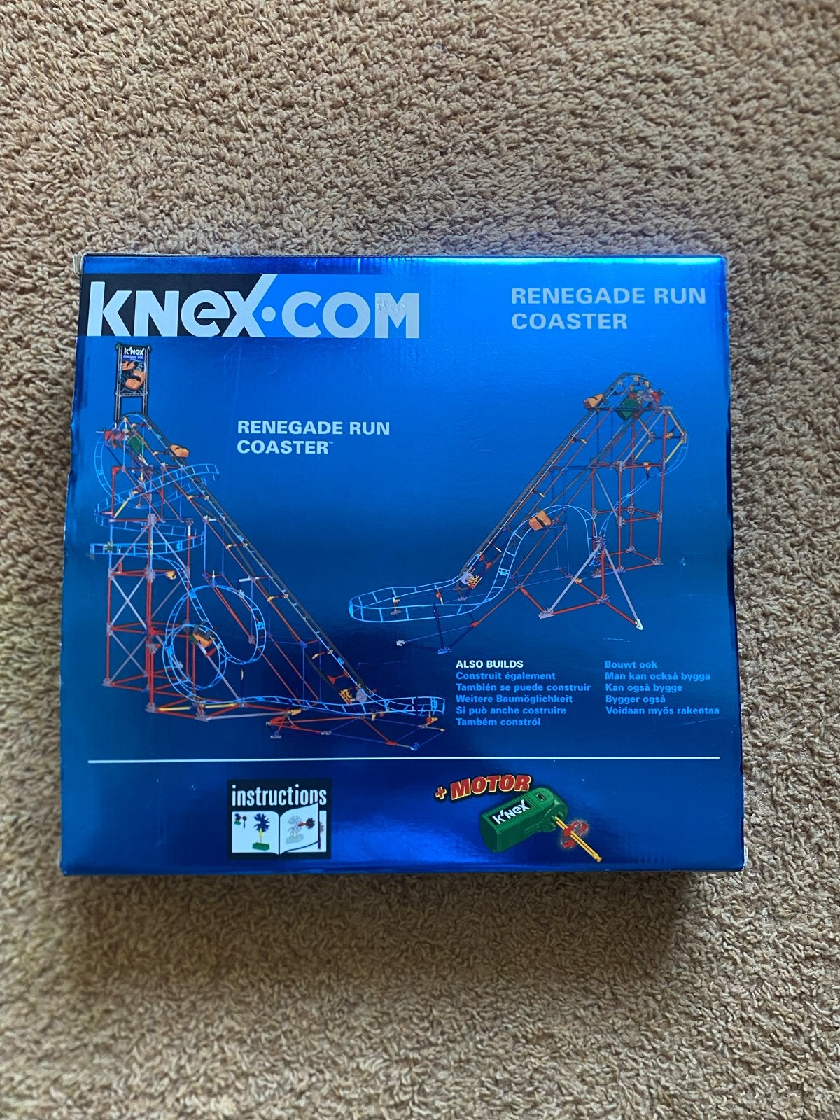 K'nex Renegade Run Coaster - Complete set met motor, Kinderen en Baby's, Ophalen of Verzenden, Zo goed als nieuw, K'nex