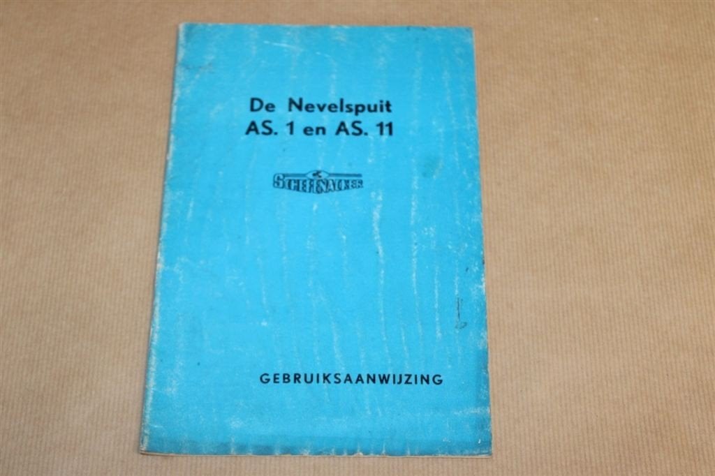Oude handleiding Nevelspuit Schefenacker 1965, Ophalen of Verzenden, Gelezen, Bouwkunde
