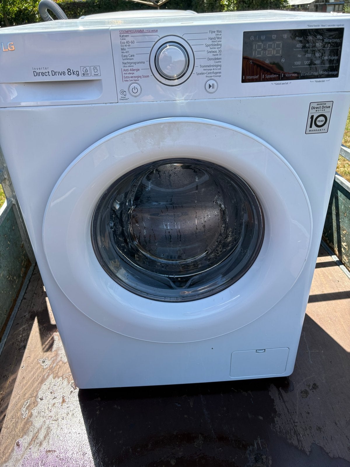 LG Direct Drive 8kg Wasmachine - Zo goed als nieuw, Ophalen, 1200 tot 1600 toeren, 8 tot 10 kg, Zo goed als nieuw