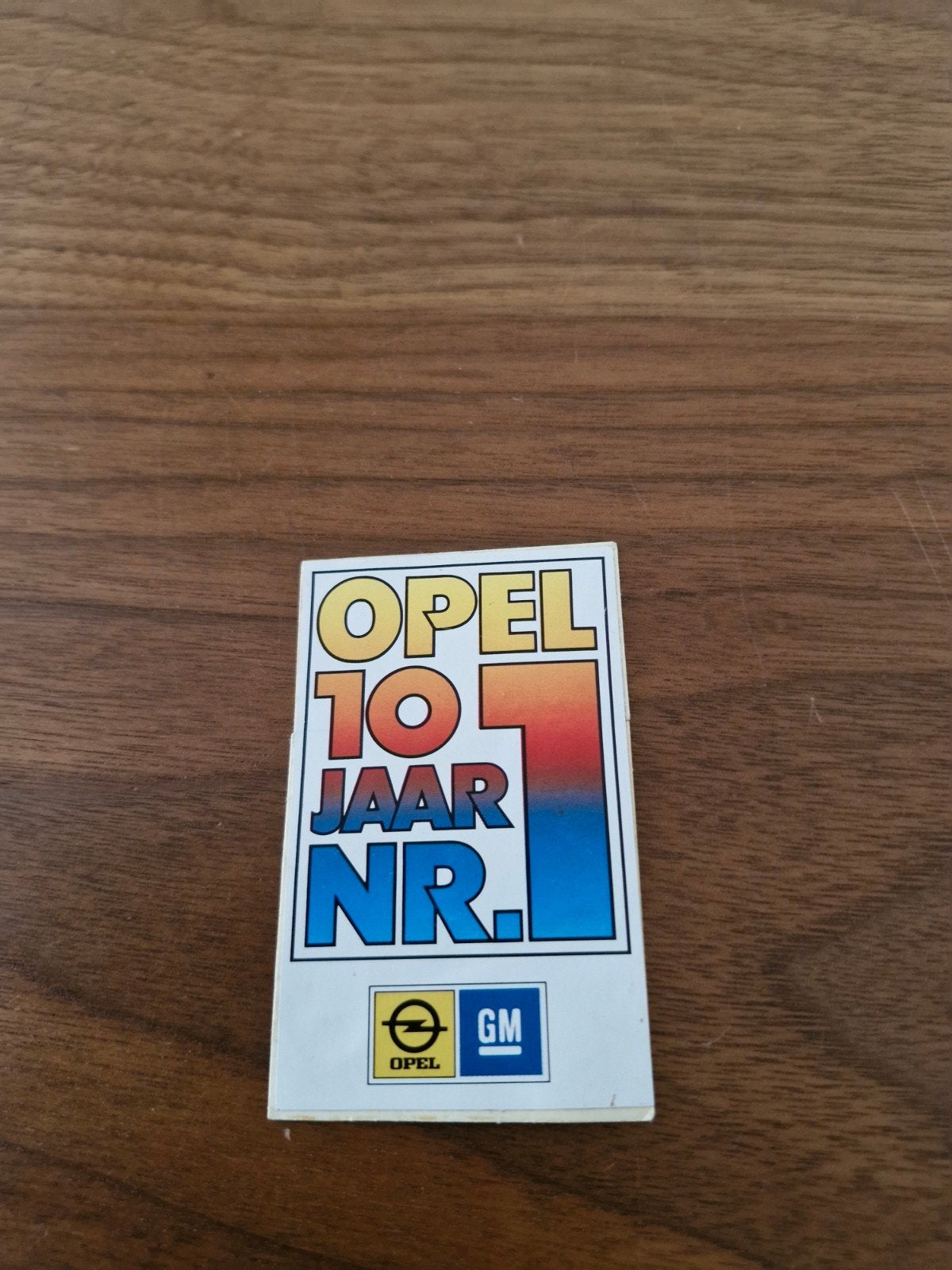 130 Vintage Opel 10 Jaar Nr. 1 Sticker, Ophalen of Verzenden
