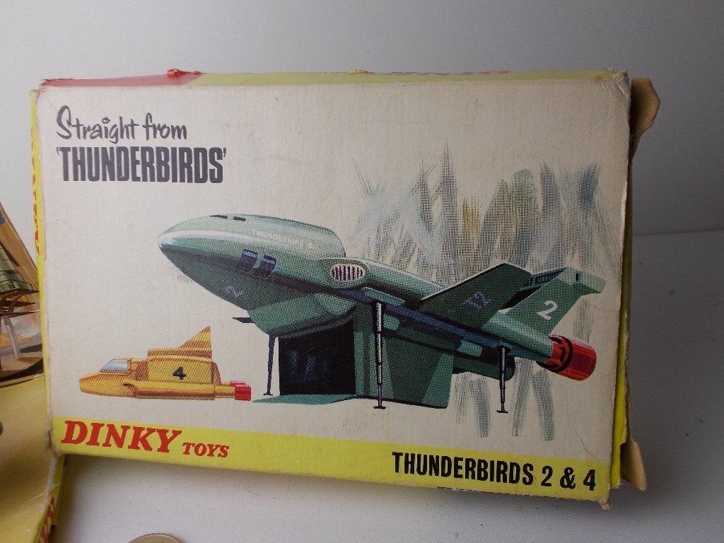 1967 Dinky Toys 101 THUNDERBIRDS 2 (GREEN) + Originele DOOS!, Ophalen of Verzenden, Zo goed als nieuw, Overige typen, Dinky Toys