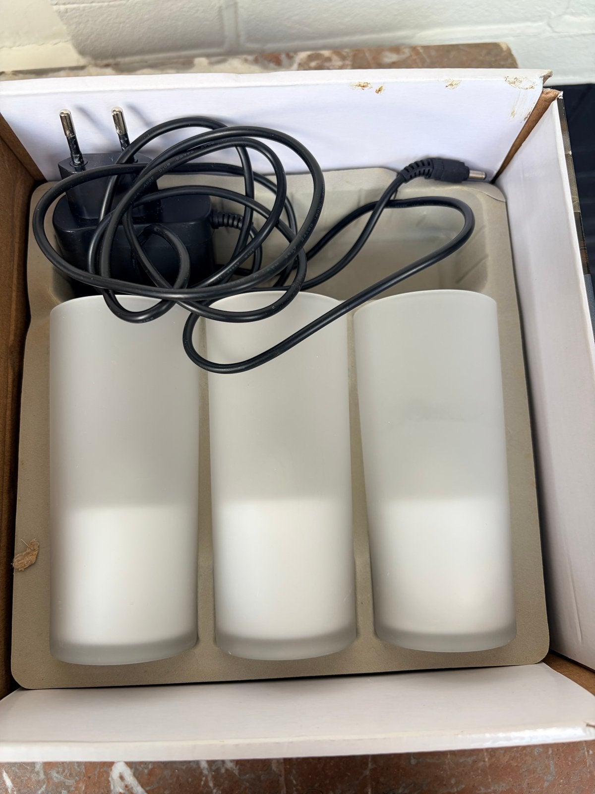 Philips Imageo White CandleLights LED Kaarsen, Gebruikt, Ophalen of Verzenden, Glas, Kaars