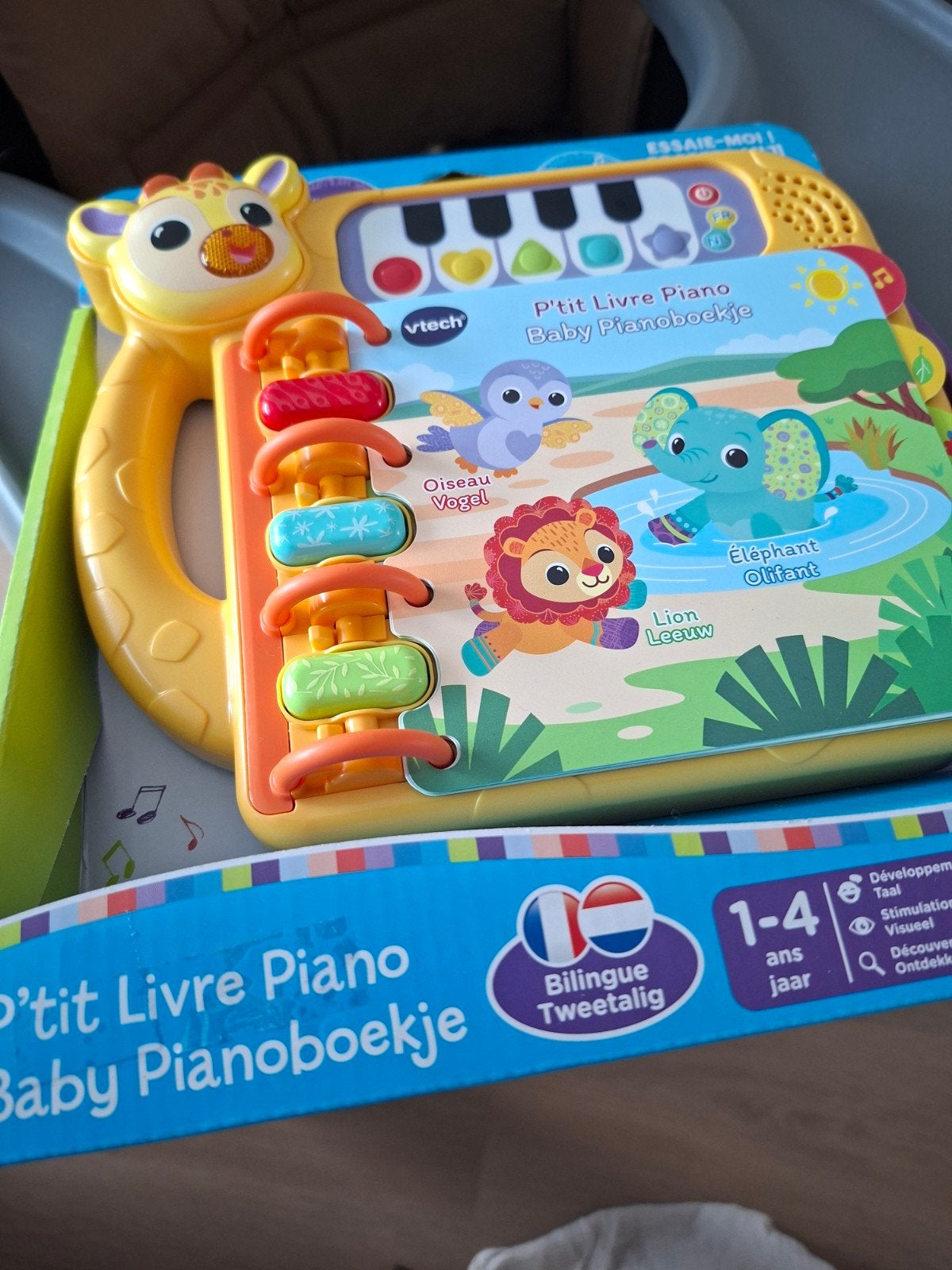 VTech Baby Pianoboekje - Tweetalig (NL/FR), Ophalen of Verzenden, Nieuw, Overige typen, Met licht