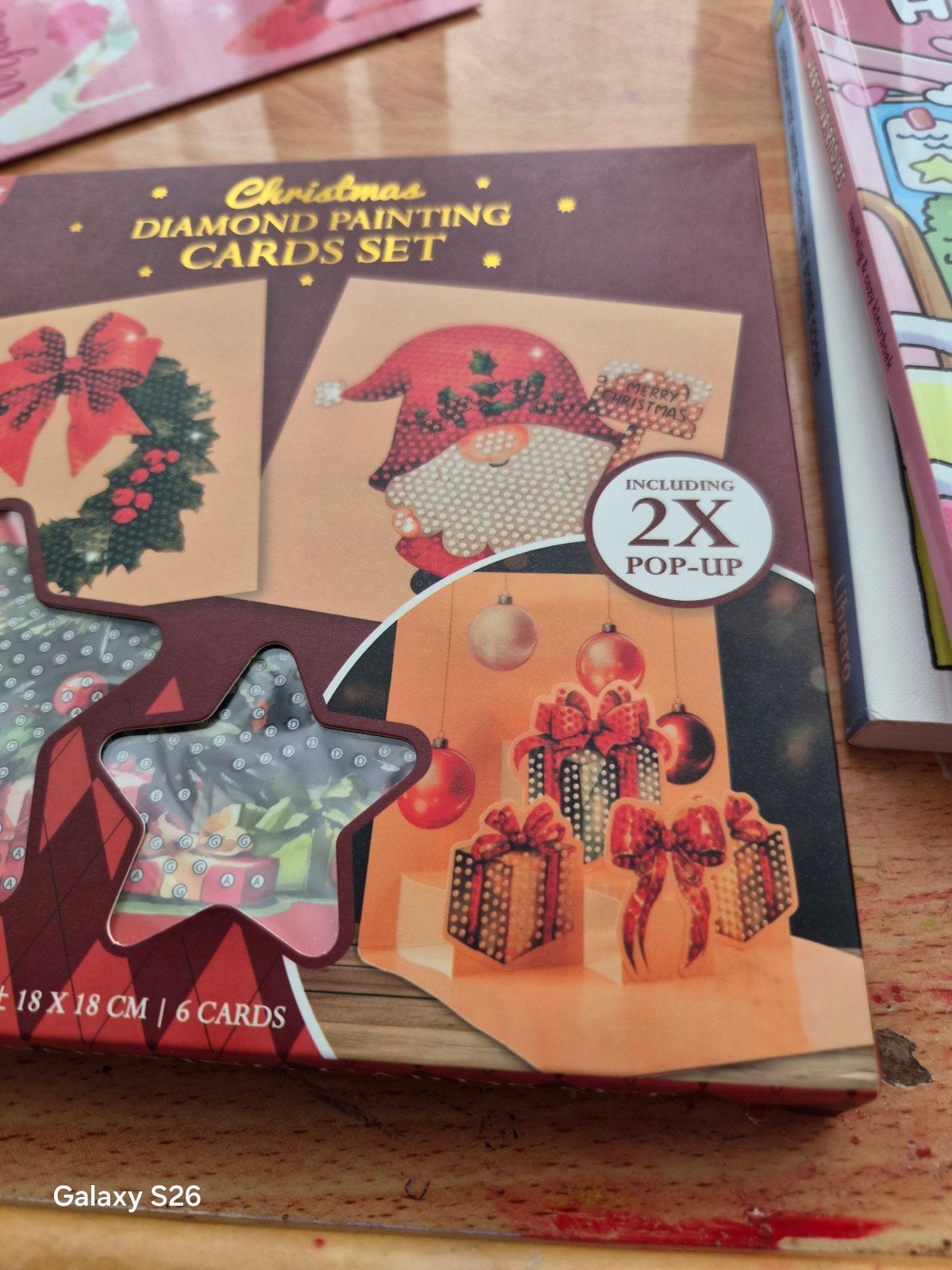 Kerst Diamond Painting Kaartenset - 6 Kaarten (2x Pop-up), Ophalen of Verzenden, Nieuw, Knutselwerk