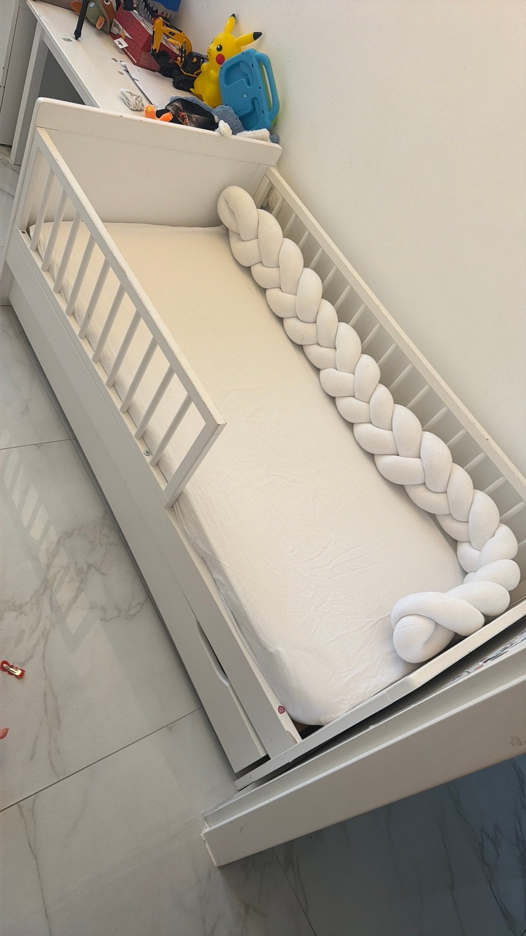 Petite Amélie peuterbed 140x70 cm, Ophalen, Zo goed als nieuw, 140 tot 160 cm, 70 tot 85 cm