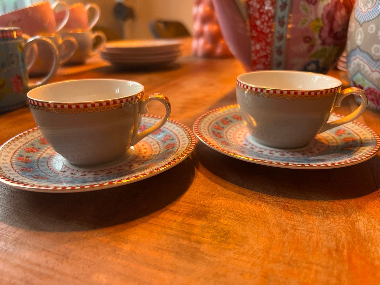 Pip Studio Espresso Kopjes en Schotels - Set van 2, Ophalen, Pip Studio, Zo goed als nieuw, Modern