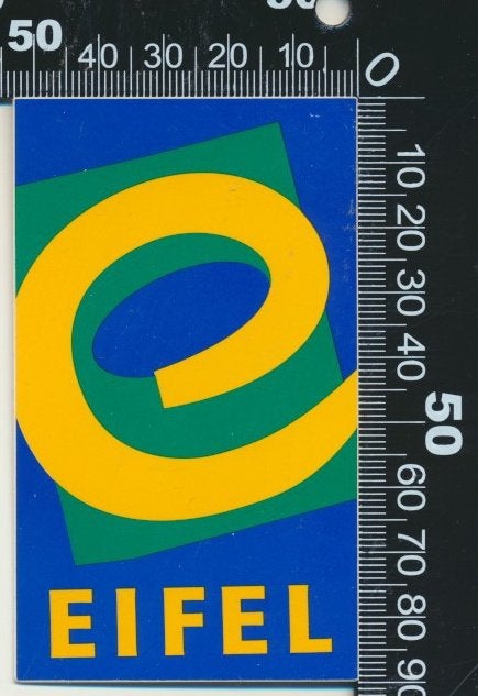 Sticker: Eifel (3), Verzamelen, Stickers, Zo goed als nieuw, Bedrijf of Vereniging, Ophalen of Verzenden