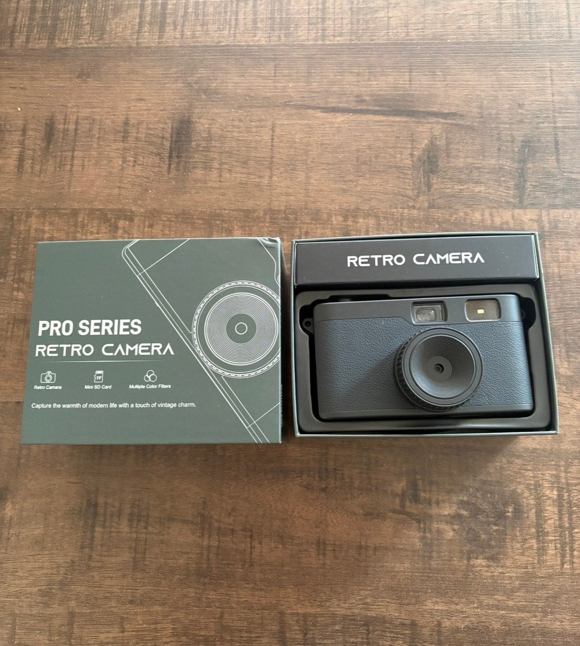 Retro digitale camera, Ingebouwde flitser, USB-kabel, Nieuw, Ophalen of Verzenden