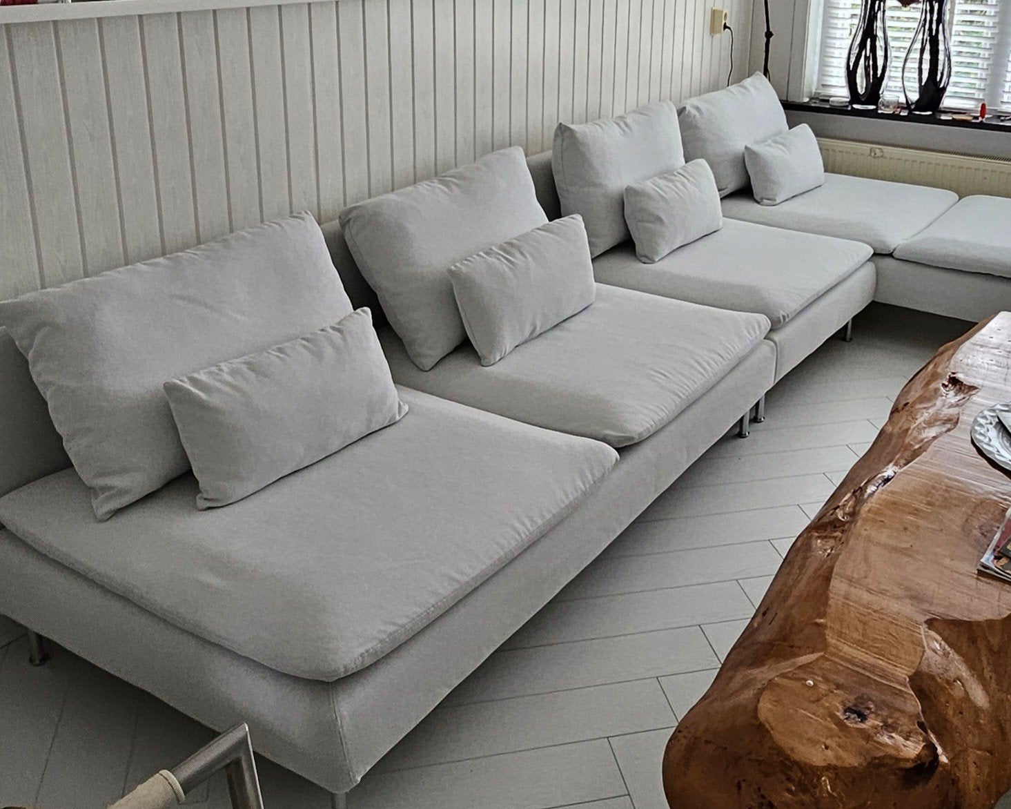 IKEA Söderhamn 4/5 zit loungebank,chaiselongue.,elementen, Huis en Inrichting, Banken | Bankstellen, Ophalen, Hoekbank, 300 cm of meer
